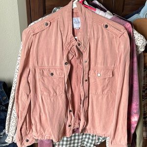 Pink utility jacket